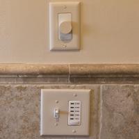 Bath fan and speaker controls